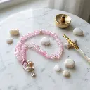 8mm Pink Snow Beads Cute Mini Prayer Tasbih