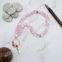 8mm Pink Snow Beads Cute Mini Prayer Tasbih