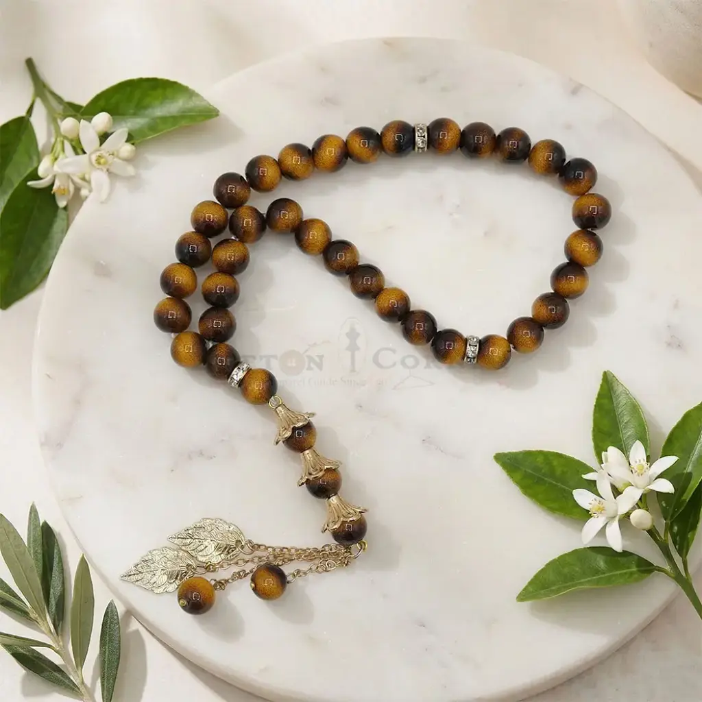 8mm Honeywood Beads Traditional Prayer Tasbih