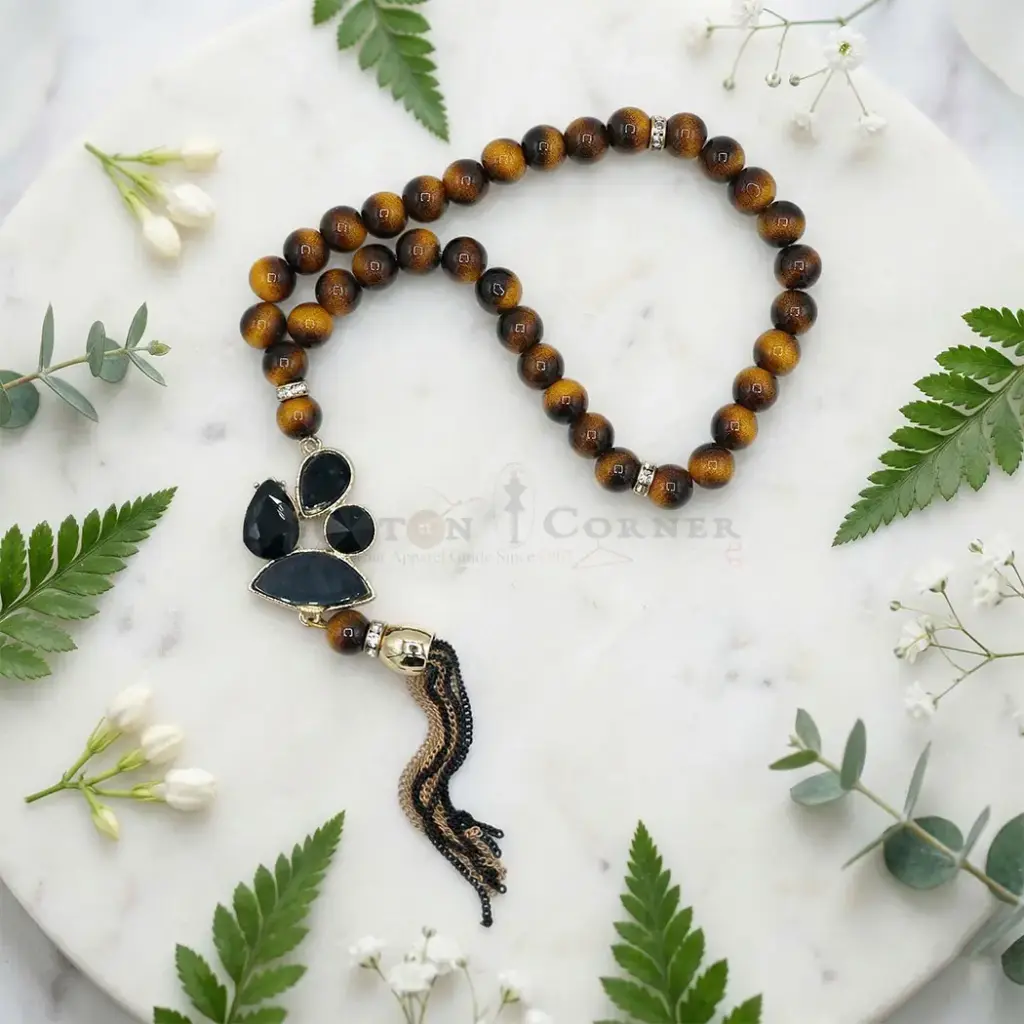 8mm Honeywood Beads Traditional Prayer Tasbih