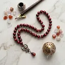 8mm Heartwood Red Modern Prayer Tasbih