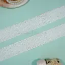 Double Side Border Organza Shuttle Lace