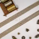 Fancy Metallic Yarn Gota Lace