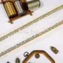 Fancy Glass Beads, Sequence, Dabka Lace