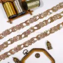 Fancy Kora & Dabka, Pearl, Sequence Lace