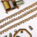 Fancy Kora & Dabka, Pearl, Sequence Lace