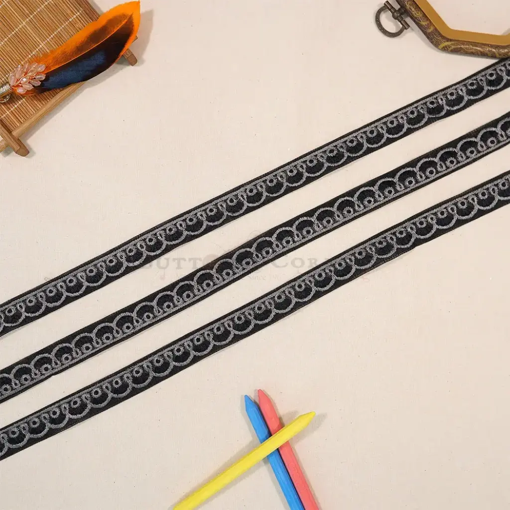Embroidery Thread, Net Lace In Colour