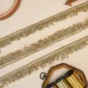 Cotton, Lurex, Gota Hanging Lace