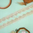 Embroidery Thread, Sequence, Scallop Net Lace