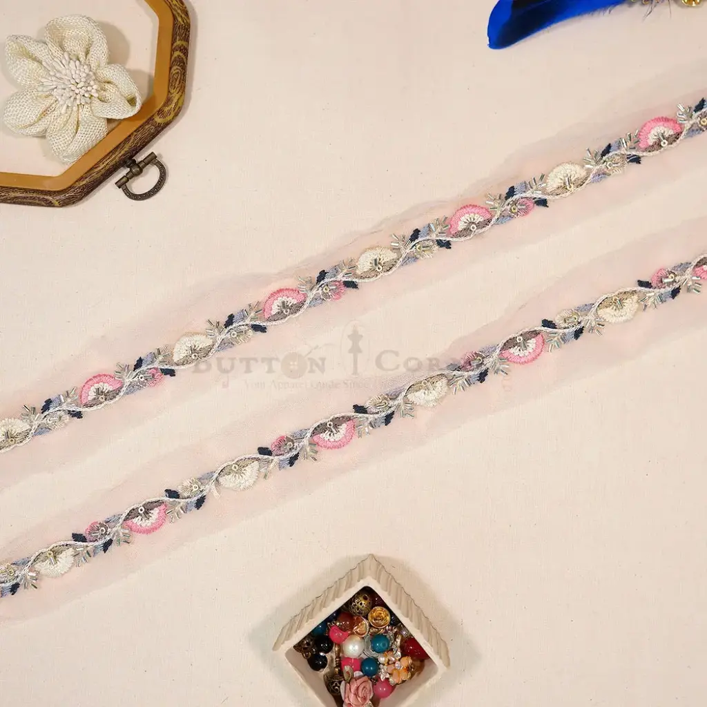Embroidery Thread, Glass Beads, Sequence, Net Lace