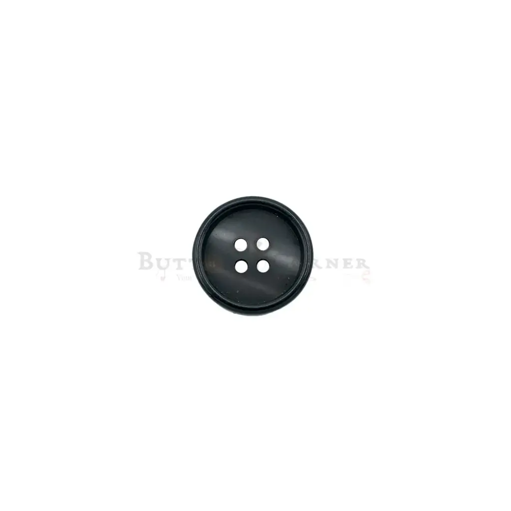 Grey Shaded Rounded Rim 4 Hole Suiting Button