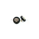 Gold-Plated Coat of Arms Shield Metal Button in Two Parts