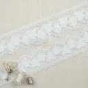 One Side Border Shuttle Net Lace