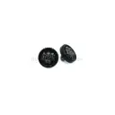 Gun Black-Plated Coat of Arms Shield Metal Button in Two Parts