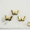 Three Layers Faux Leather 3D Butterfly