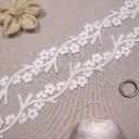 Floral Cutwork Design Shuttle Lace