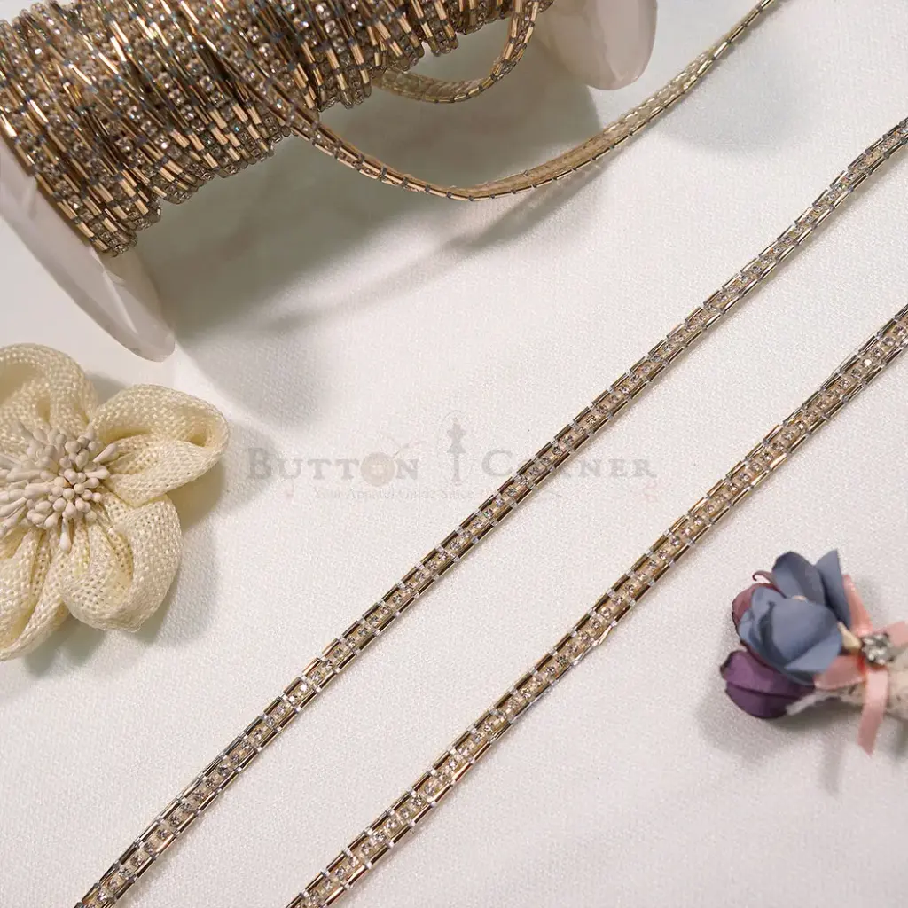 Aesthetic Style Crystals, Stone, Strap, Stick On, Lace
