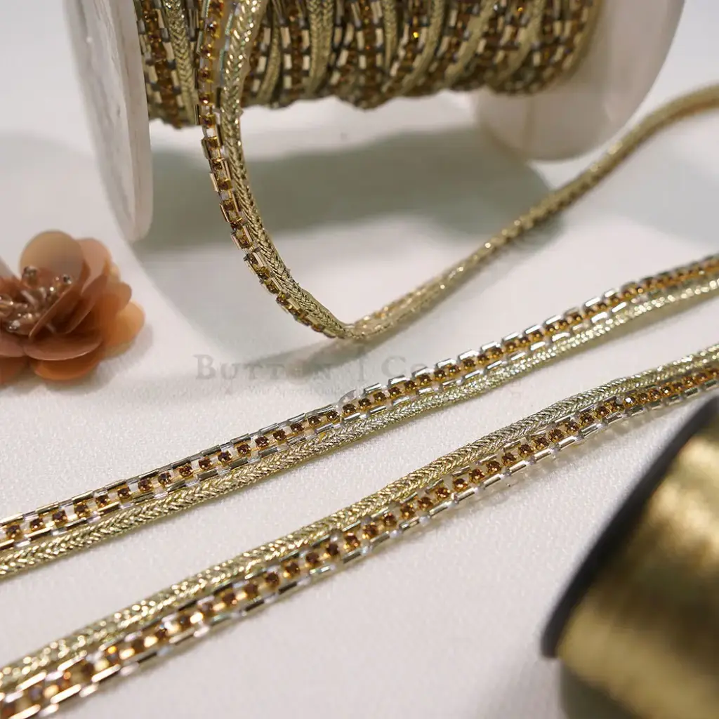 Aesthetic Style Crystals, Stone, Strap, Stick On, Lace