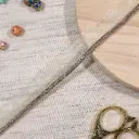 Round Crystals Strap Edge Lace