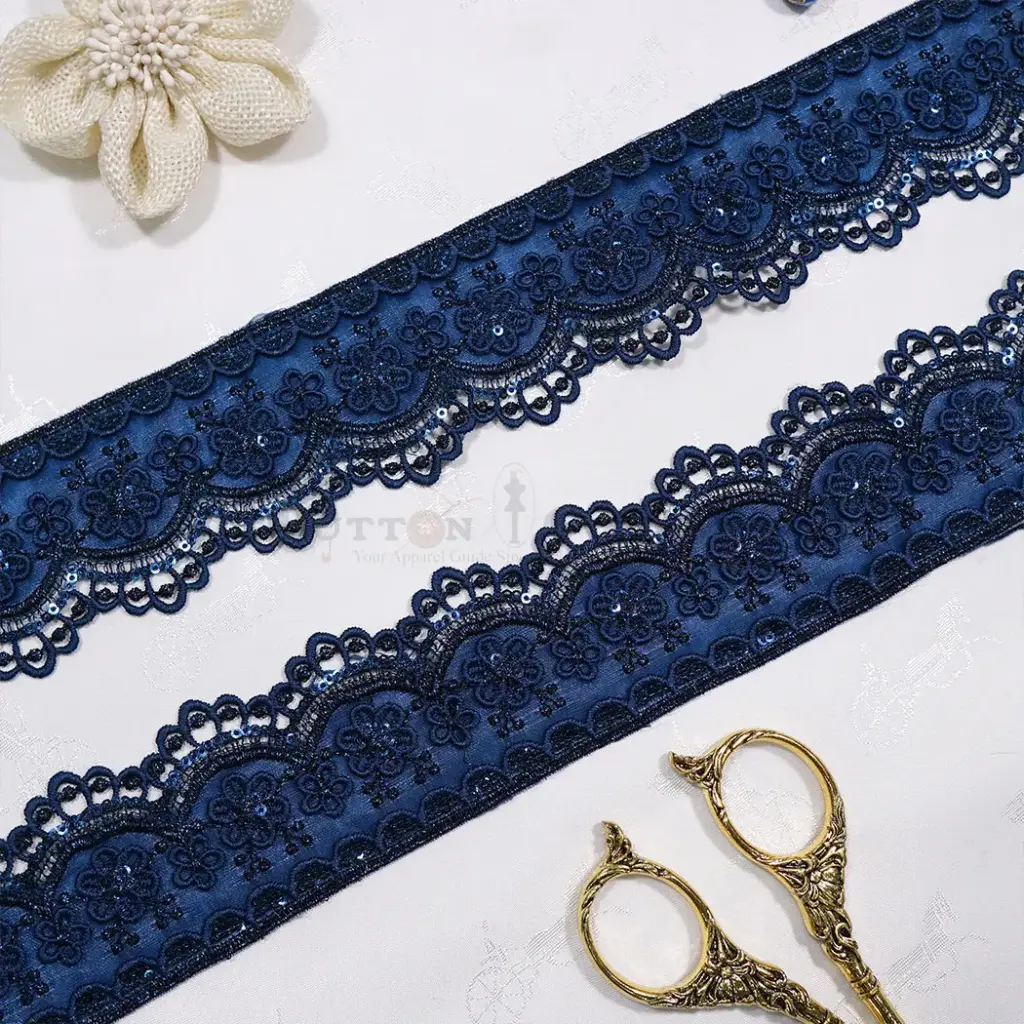 Metallic Yarn, Sequence, Shuttle Organza Lace