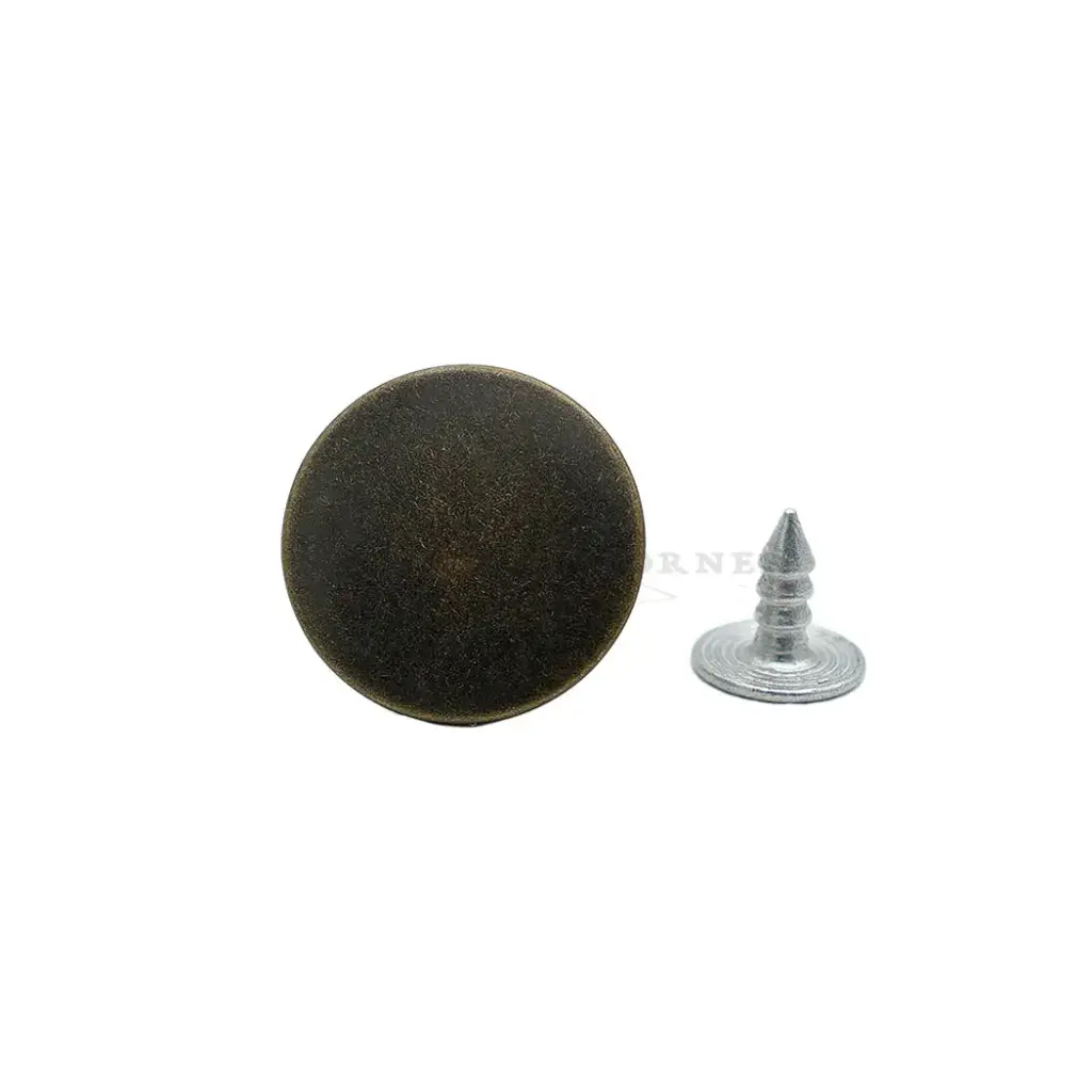 Two Part Plain Hammer On Jean Button