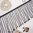 Fancy Glass Beads, Pearl, Hanging Lace
