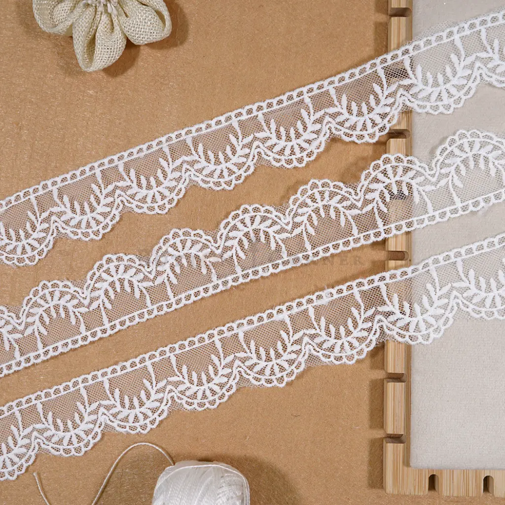 One Side Border Net Scallop Lace