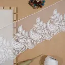 Embroidery Thread, Glass Beads, Net Lace