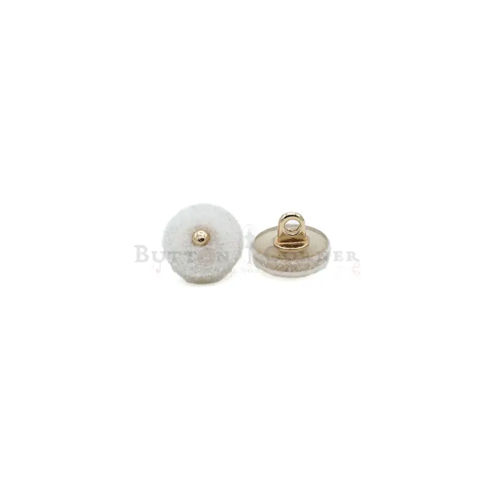 Velvet Flocked Shank Button
