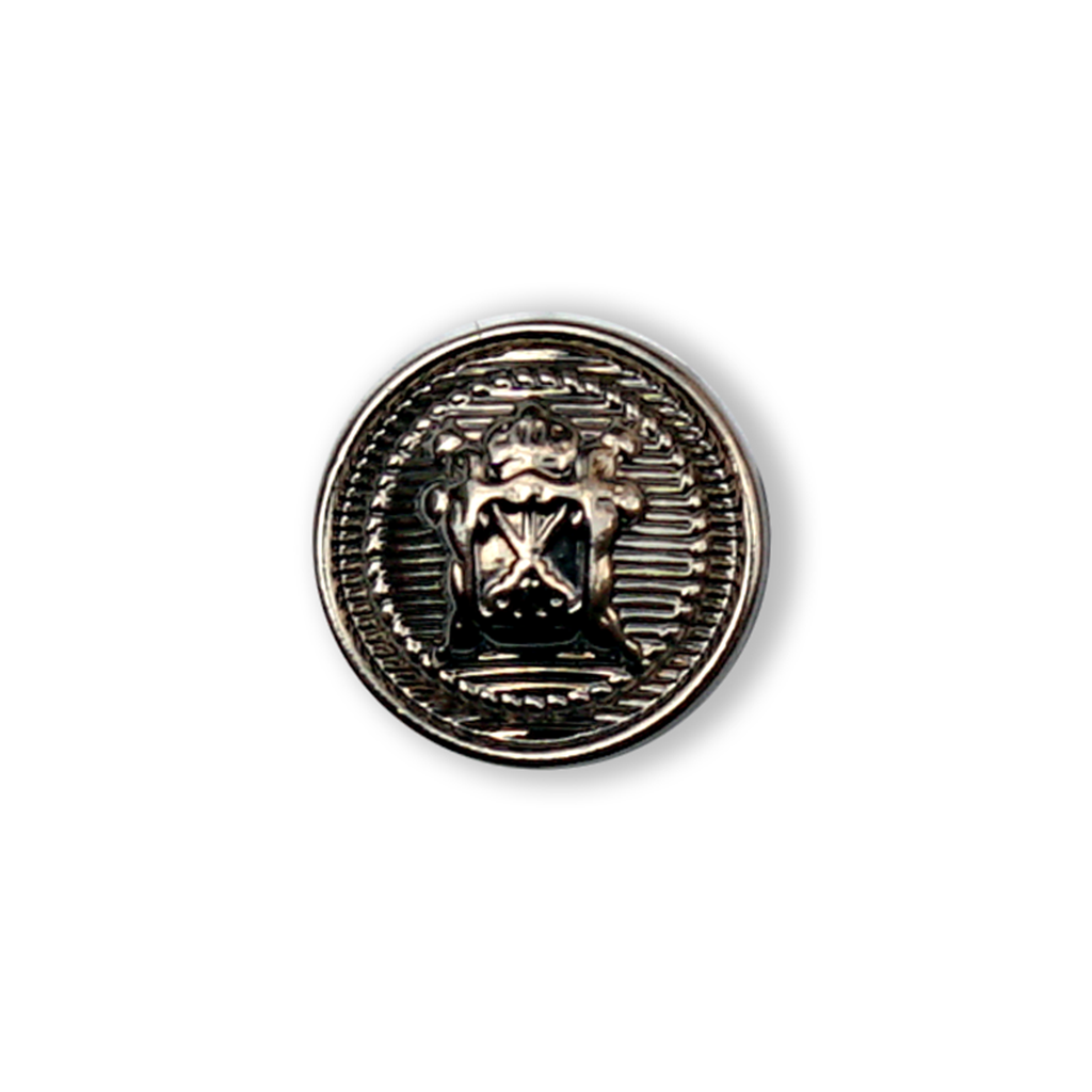 British Crown  Metal Shirt Button