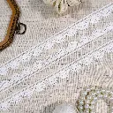 One Side Border Shuttle Lace