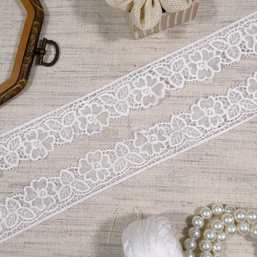 One Side Border Organza Lace