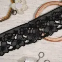 One Side Border Organza Lace