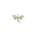 Gold Plated Filigree Dragonfly Pendant