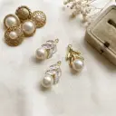 Willow Leaf Design Nature-Inspired Pearl Pendant