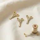 Vintage Tibetan Alloy Scissor Pendant