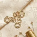 Milgrain Texture Triple-Circle Connector