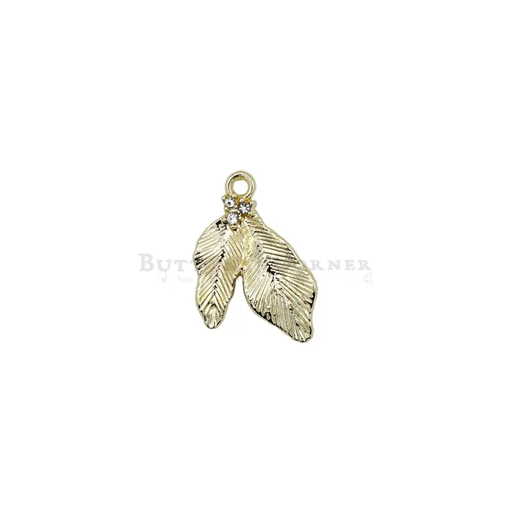 Twin Willow Leaf Pendant