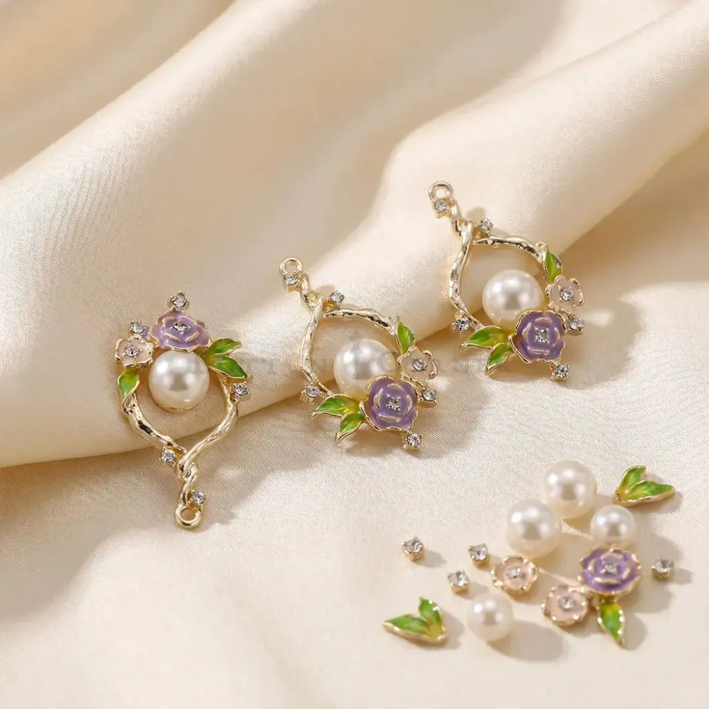 Wreath Branch Enchanted Bloom Pearl Pendant