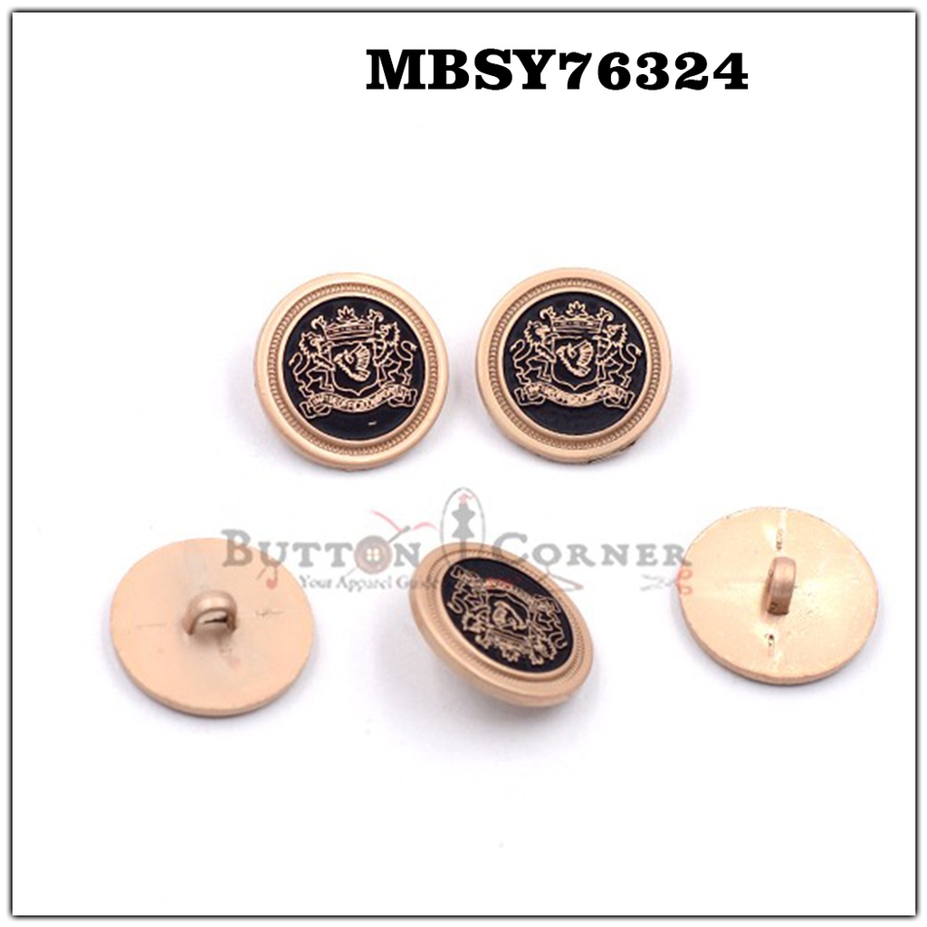 2 Lion Flat Metal Suiting Button