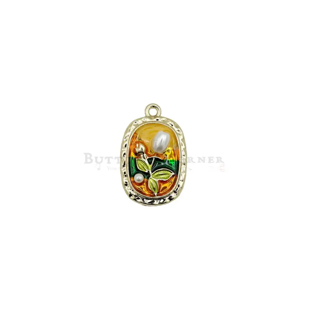 Boho Vacation Style Synthetic Floral Pendant