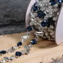 Mixed Shape Crystal Rhinestone Alloy Cup Chain