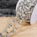Vintage Design Mixed Shape Pearl, Crystal Rhinestone Chain