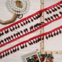 Glass Beads, Teardrop Pearl, Hanging Lace