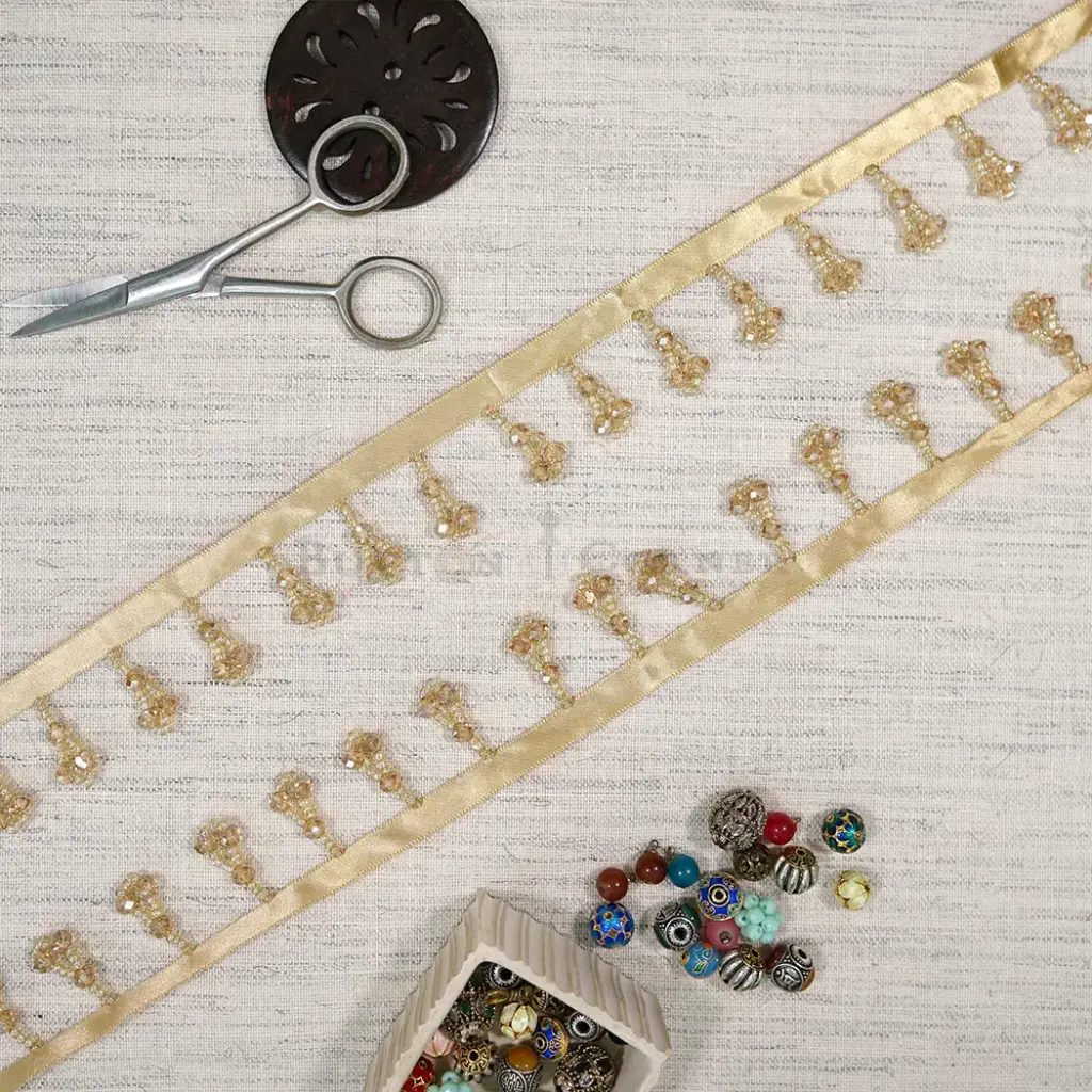 Fancy Glass Beads, Crystal Hanging Lace