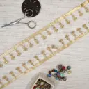 Fancy Glass Beads, Crystal Hanging Lace