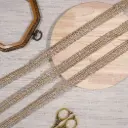 Fancy Metallic Yarn Gota Lace