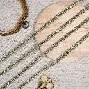 Braid Design Metallic Yarn Plastic Beads Lace