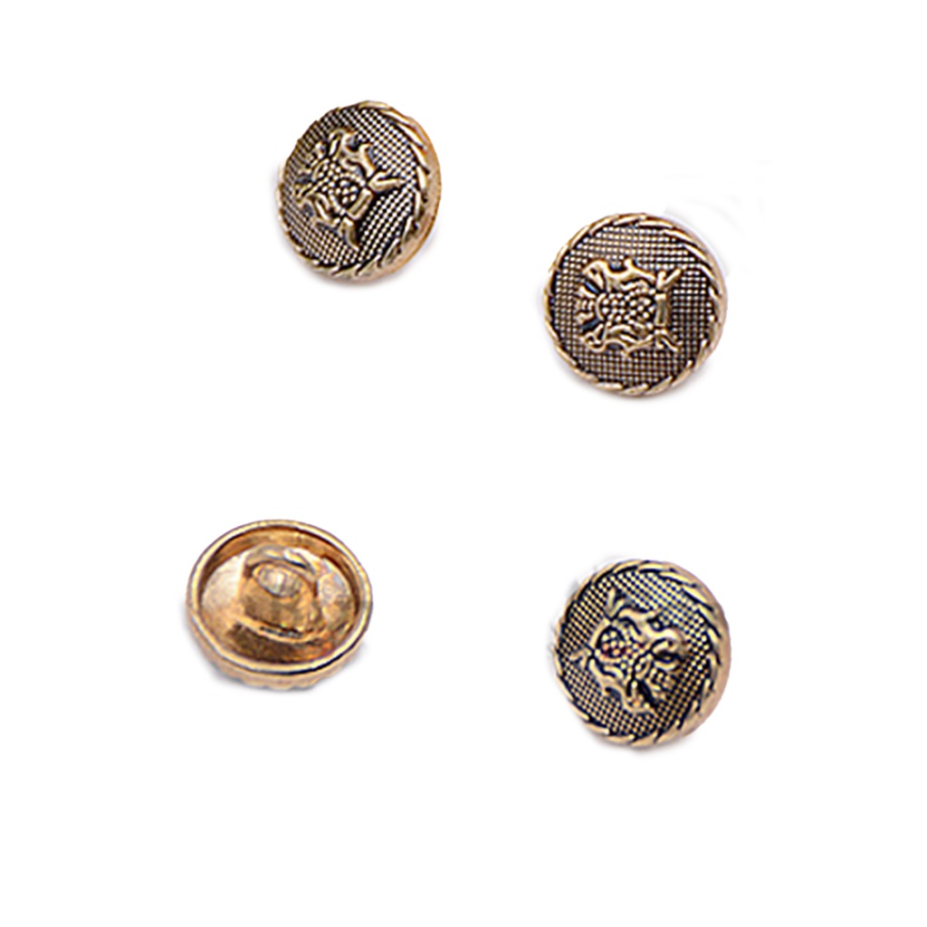 2 Horse Crown Shirt Button