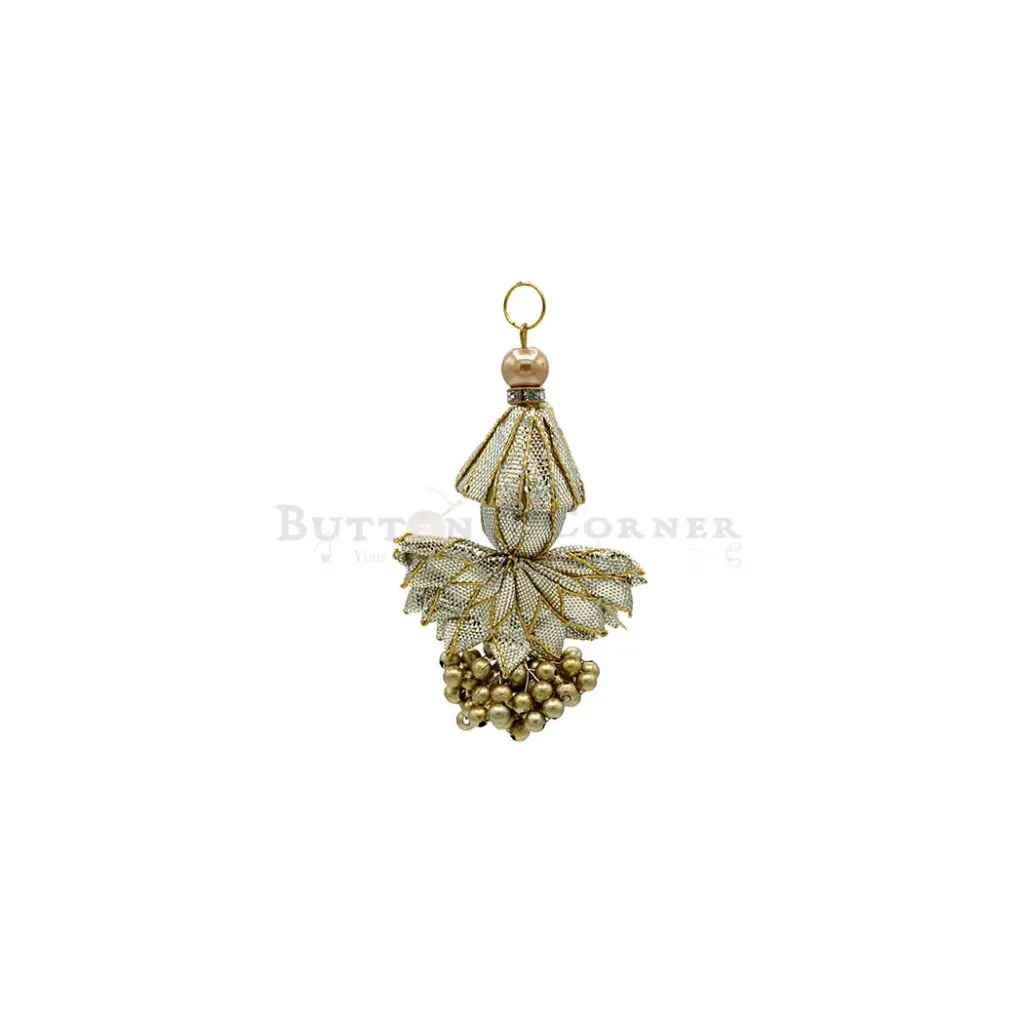 Blossom Design Gota, Cap With Pearl, Tassel